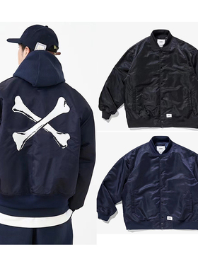 madboys 21AW 刺绣骨头棉服棒球夹克外套 秋冬防水保暖情侣潮男女