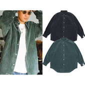 madboys 男日潮 衬衫 余文乐联名22AW水洗作旧春季 灯芯绒长袖