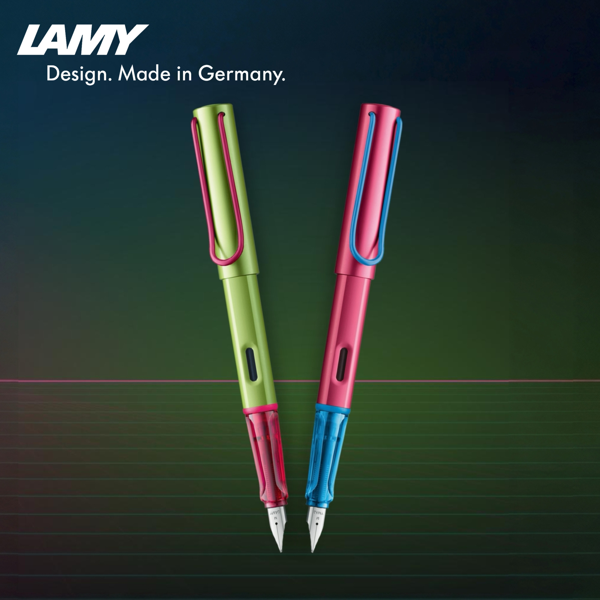 【限定新品】LAMY凌美 恒星系列霓虹滑轮 青柠舞球限定款墨水笔钢笔宝珠笔签字笔练字签字高颜值文具节日送礼
