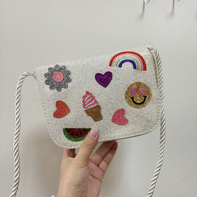 斜挎包小方包零钱包可爱亮片儿童