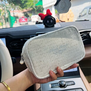 花知晓周边小香风精致时尚化妆包便携洗漱品小号多功能杂物收纳包