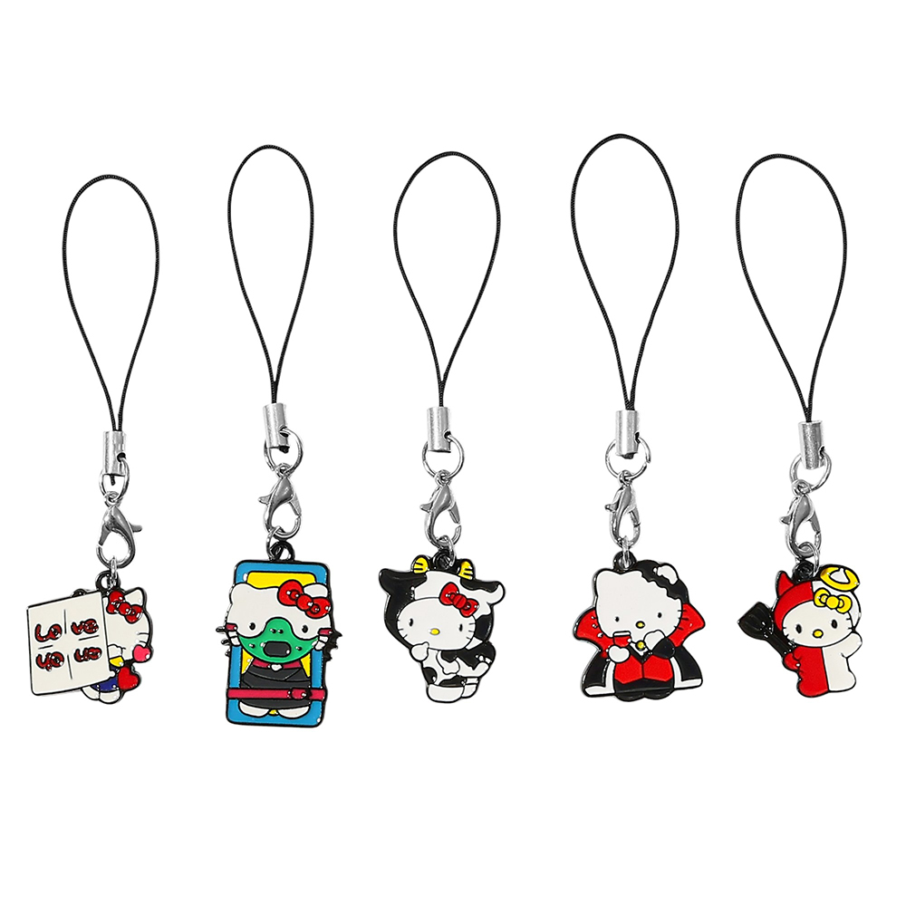 跨境热销卡通动漫helloKitty合集饰品凯蒂猫合金滴油钥匙扣配件