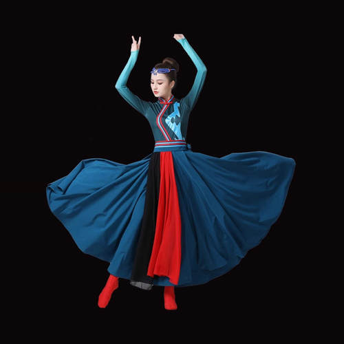 蒙古族舞蹈演出服成人蒙族鸿雁