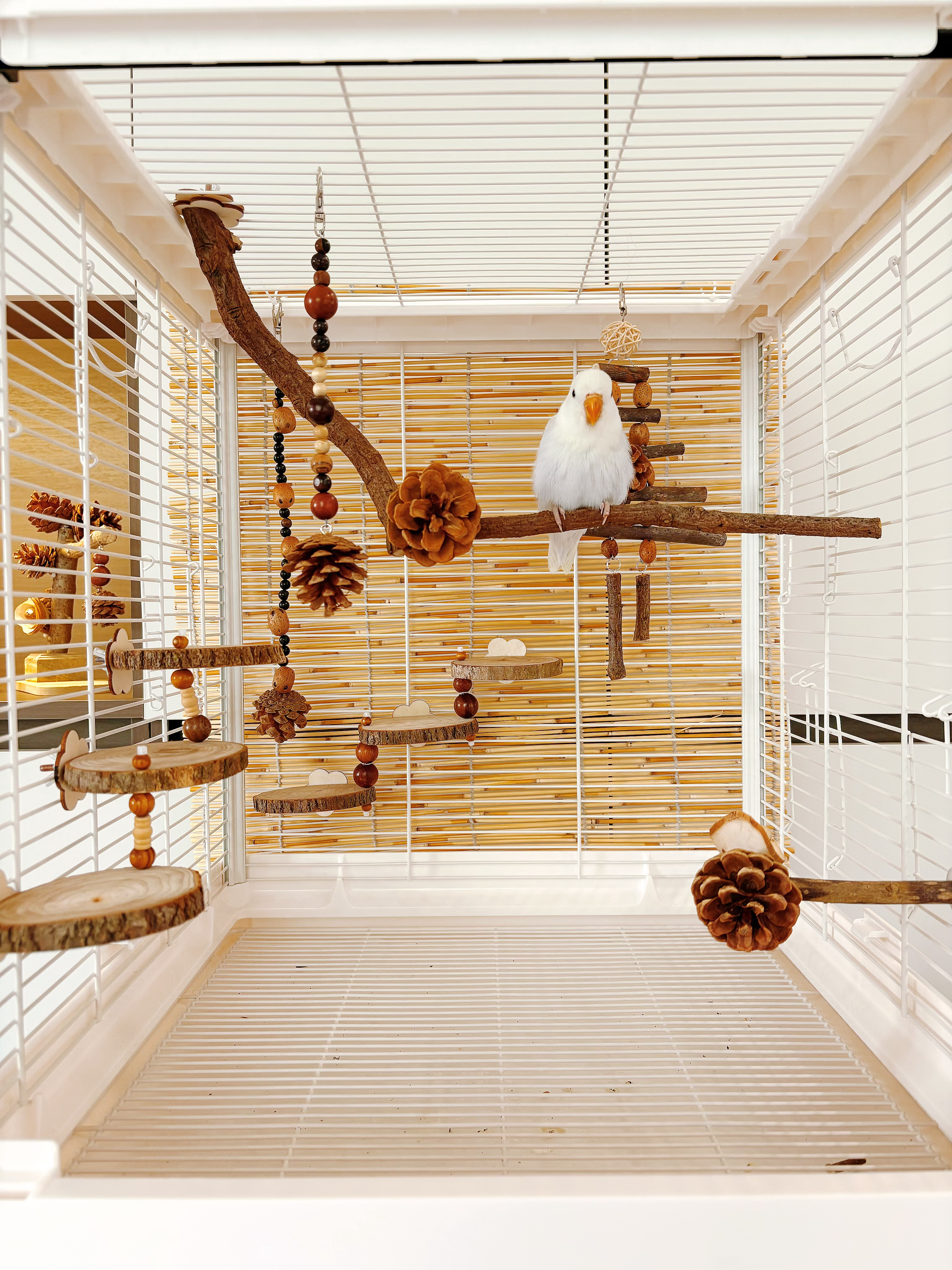 【我的可爱鹦鹉】鹦鹉玩具鸟笼装饰挂件新中式美学风鹦鹉站杆站台,宠物/宠物食品及用品,鸟玩具,淘宝优惠券,粉丝福利购,淘宝优惠卷