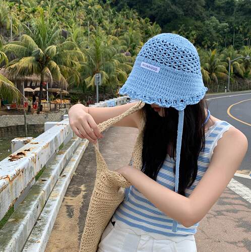 夏日甜美显脸小防晒渔夫帽