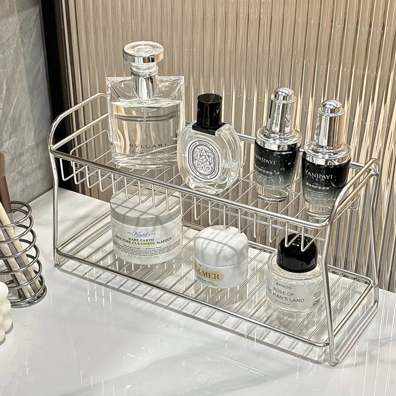 不锈钢双层置物架多功能收纳架