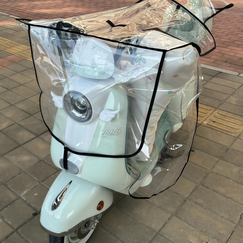 电动车挡风被防雨罩电瓶车头遮雨罩通用摩托挡雨板加厚透明防水罩