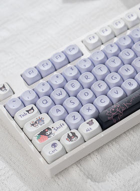 赤暴H108单模有线客制化机械键盘可爱女生办公静音麻将音108键