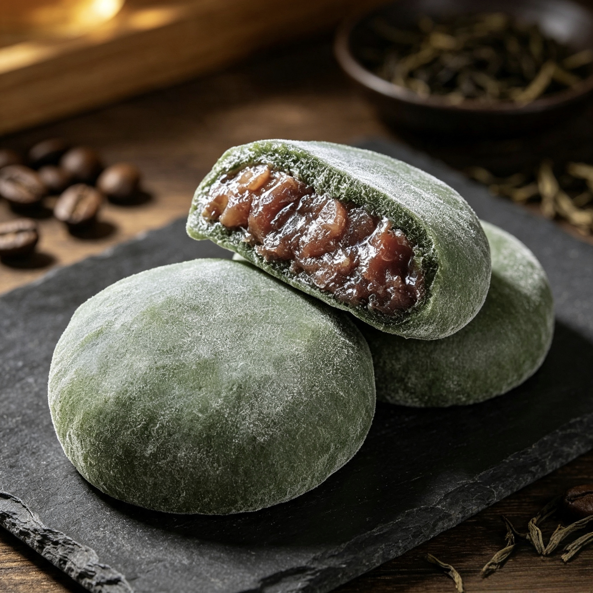 【现货速发特别款】日本进口博多和菓子畔摘红豆艾草饼8枚礼盒