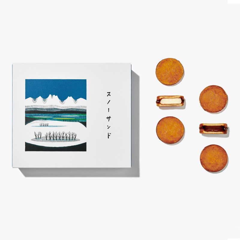 【现货】日本机场限定SNOWS黑白生巧克力夹心饼干伴手礼盒北海道