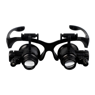 显微镜光学专业双目眼镜式放大镜手机维修用电路板高清数码电子目镜便携式高倍率带灯扩大镜鉴定阅读显镜微