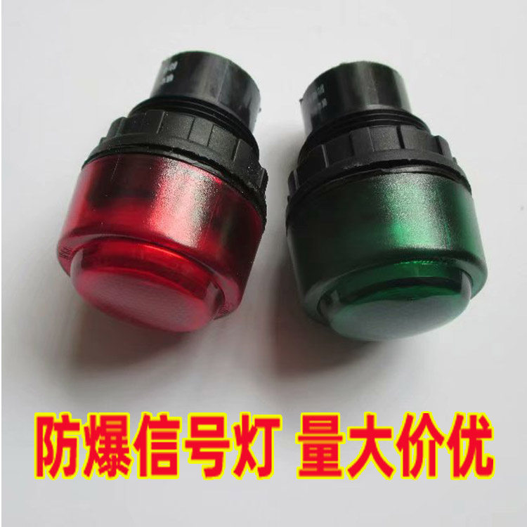 防爆信号灯bd8050 200V380V24V红绿黄蓝白防爆防腐指示灯开孔30mm