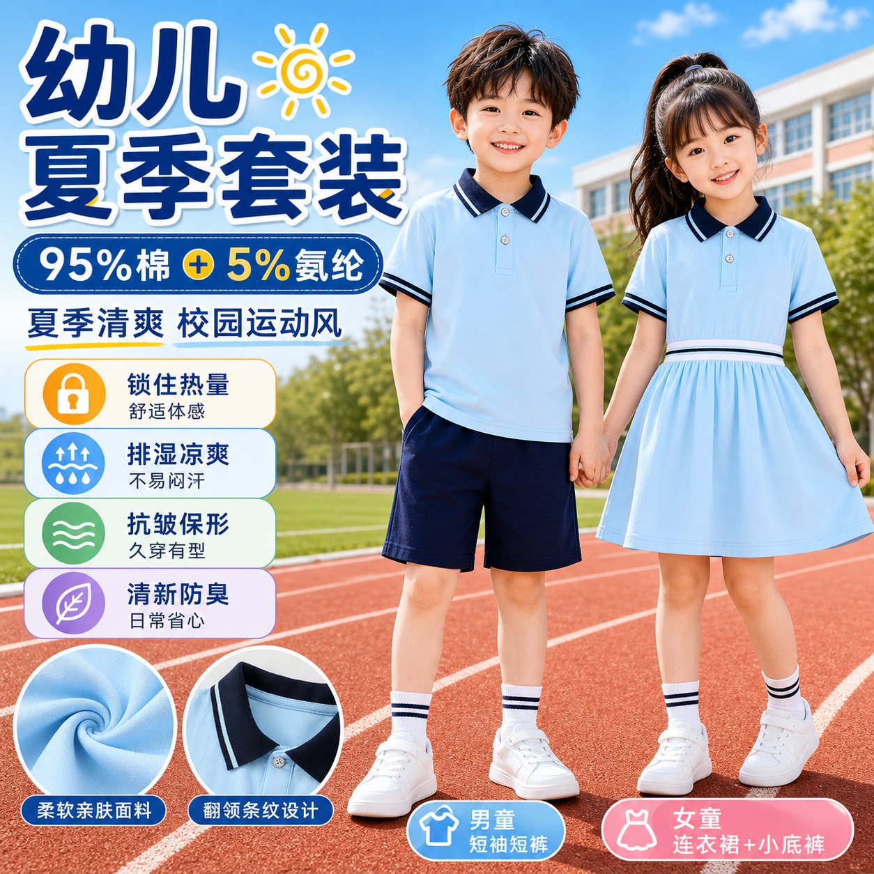 六一儿童合唱表演服幼儿园毕业照班服小学生诗歌朗诵比赛演出服装