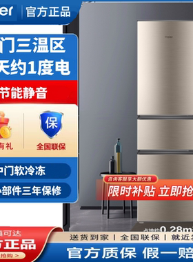 Haier/海尔 BCD-219LHC3E0YH单开三开门二人房宿舍节能小型冰箱
