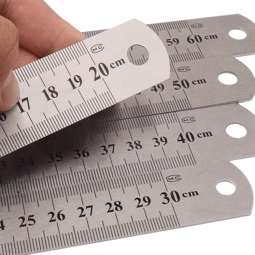 淘禧双面刻度英寸厘米工具钢尺