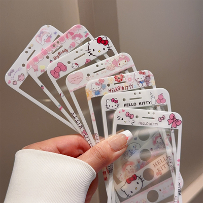 适用苹果4s/5卡通钢化膜