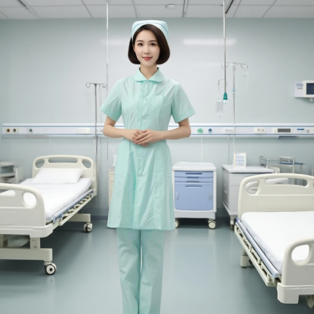 果绿色娃娃领短袖粉色护士服药店美容院冬工作服长袖女专业护士服