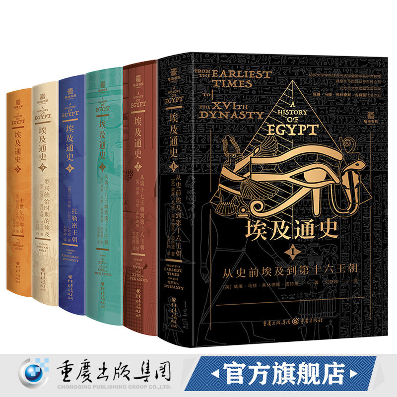 官方正版 埃及通史6册陆海书系插图版 埃及古物学家 埃及史世界史考古史金字塔 帝王谷埃及史 非洲史畅销好书