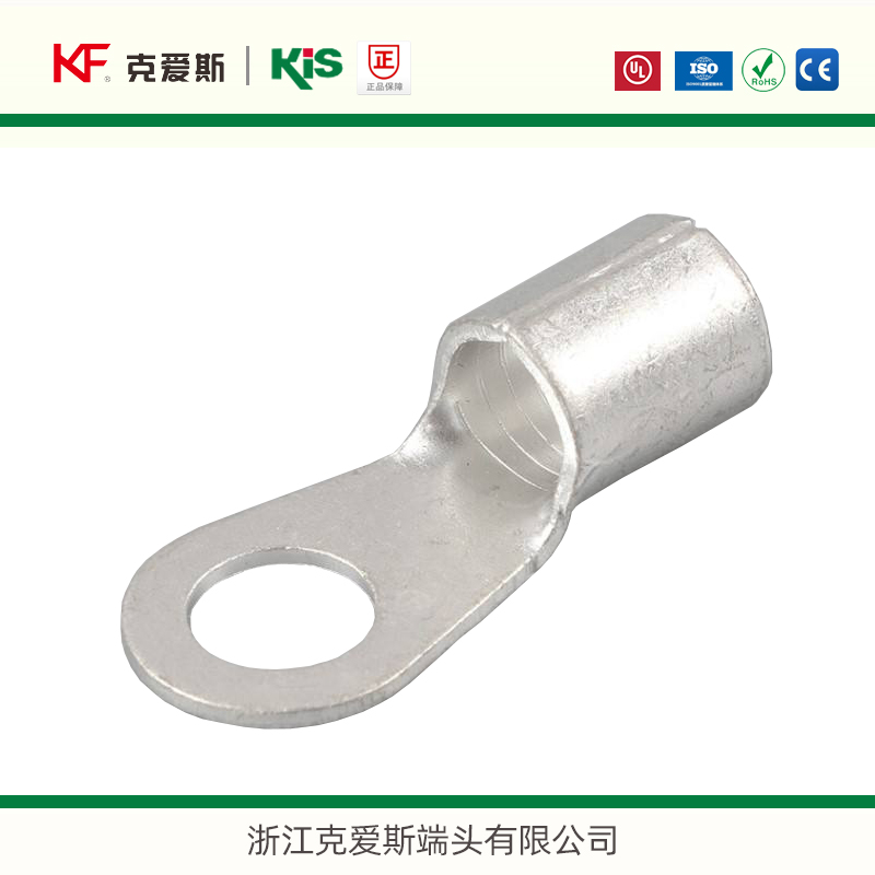 KF克爱斯接线端子RNB5.5-4L/5/6/8/10/12国标紫铜镀锡裸圆环KIS