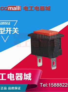 船型按钮开关PBS-101 按钮式船型开关 船形开关 红色 21X15