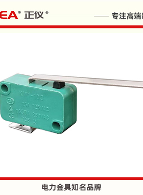 KW1-103-4微动开关行程银触点品质绿色长柄开关芯KW3-OZ正仪CNEA