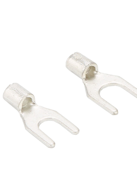 国标紫铜焊口UT10-4/5/6/8/10镀银黄铜冷压裸接线端子1.2厚500只