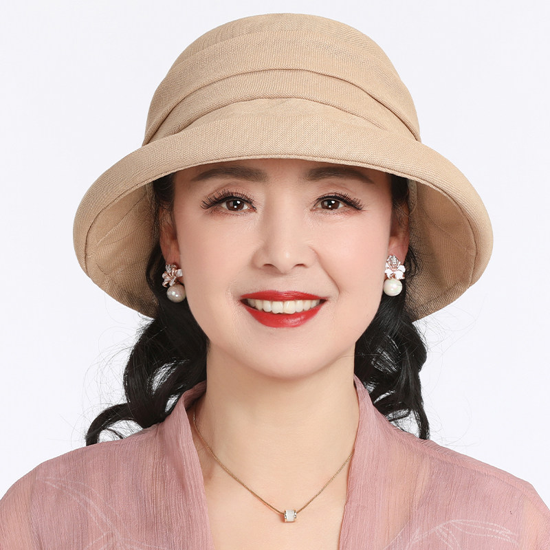 帽子女春夏季中老年妈妈盆帽渔夫帽老人夏天薄款透气遮阳帽太阳帽,服饰配件/皮带/帽子/围巾,帽子,淘宝优惠券,粉丝福利购,淘宝优惠卷
