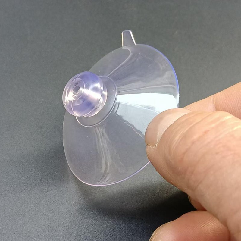 50mm蘑菇头吸盘透明带螺钉孔吸盘玻璃挂钩防晒帘隔热垫安装多用途