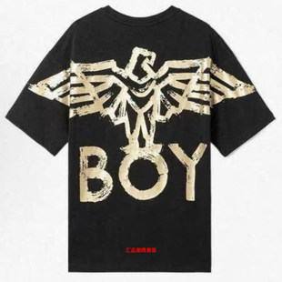 男女情侣休闲宽松百搭纯棉短袖 新品 t恤圆领 老鹰夏季 boy潮牌新款