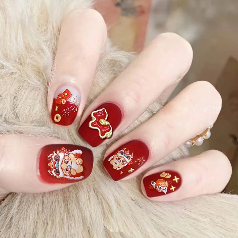 2026年新款儿童美甲穿戴甲高级感短款磨砂金箔马年24片假指甲贴片,彩妆/香水/美妆工具,穿戴甲/甲片,淘宝优惠券,粉丝福利购,淘宝优惠卷