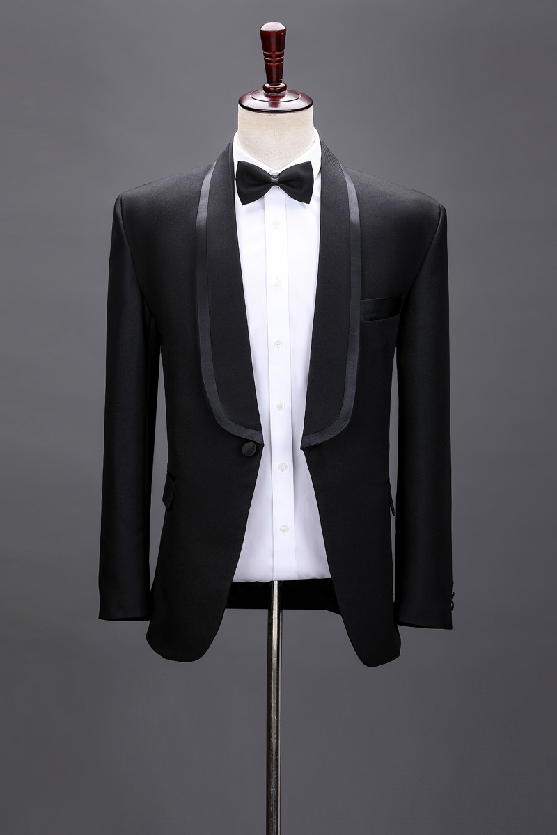 青果领西装主持人歌手舞台演出服