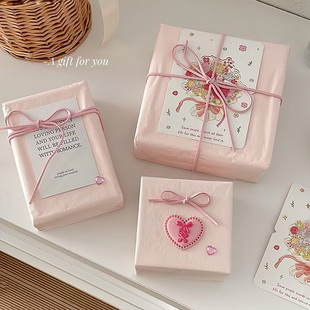 少女心雪梨纸小卡出卡包装纸打包材料手账贴包装彩色自制手工礼盒