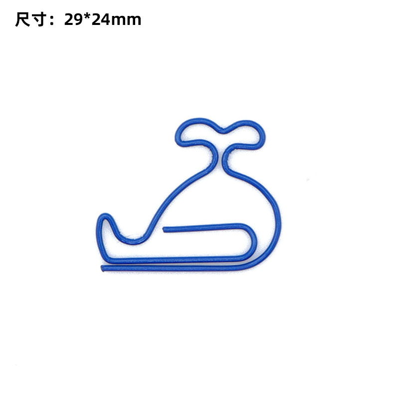 趣味文创回形针可爱卡通异形曲别针创意出卡打包材料折页卡头固定