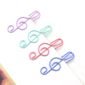 INS马卡龙音符异形回形针卡头折页装 饰固定曲别针出小卡打包材料