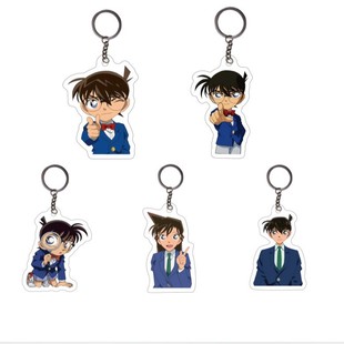 名侦探柯南钥匙扣书包笔袋挂件工藤新一基德小兰灰原哀周边小玩意