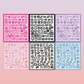 ins韩国搞怪emoji表情贴纸 可爱卡通deco咕卡diy手帐装 饰素材贴画