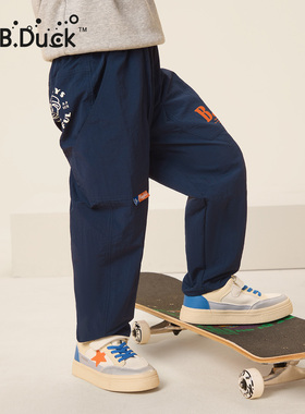 B.Duck小黄鸭儿童休闲裤子秋季男童新款时尚宽松长裤潮 BF3557020