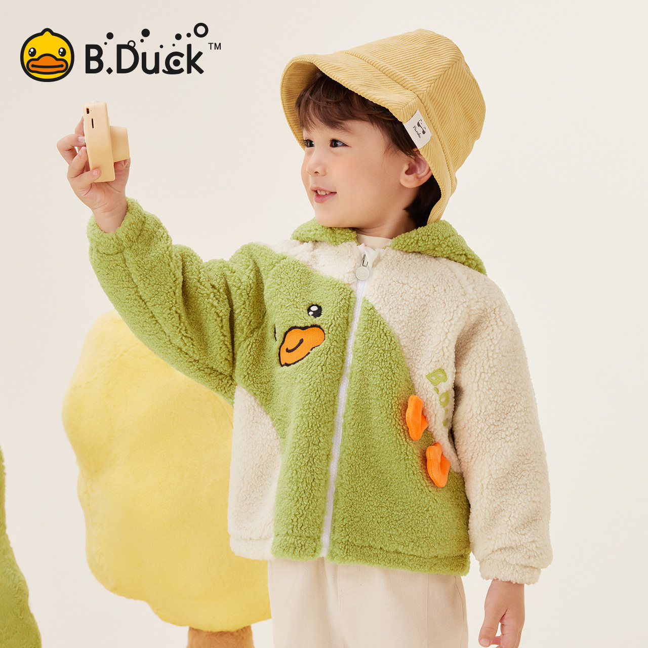 B.Duck小黄鸭童装冬季外套90-130 BF5533017图片