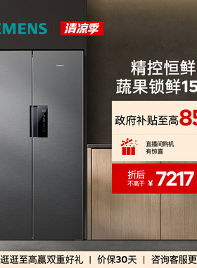 西门子独立式D3D对开门冰箱637L官方旗舰一级能效双循环大容量