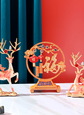 树脂装饰品创意简约居家鹿摆件