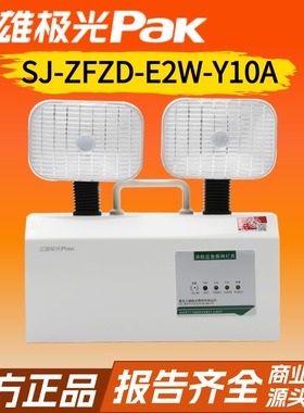 led消防应急双头应急灯工程应急照明灯sj-zfzd-b2w-y10a