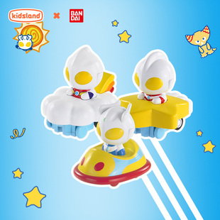 万代BANDAI赛罗迪迦奥特曼玩具奥特萌萌飞车儿童回力车小汽车男孩