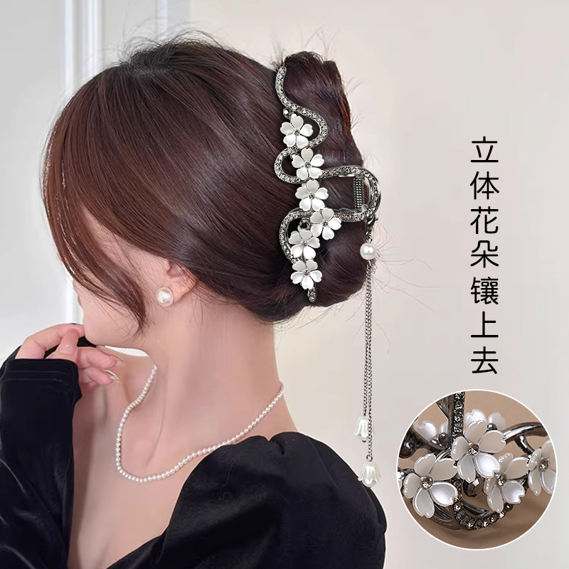 铃兰花流苏抓夹大号发量多