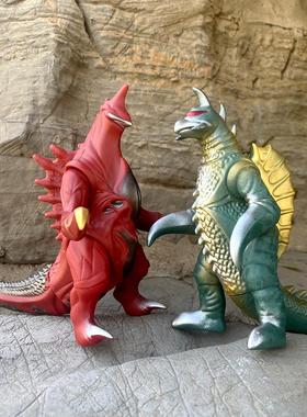 盖刚怪兽雷克斯王大战哥斯拉暴走狂暴惑星软胶关节可动手办男玩具