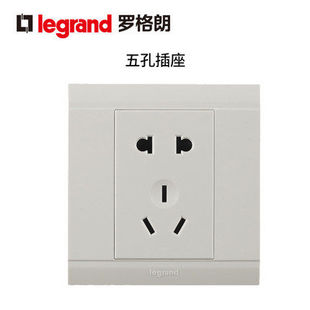 TCL罗格朗开关插座美仑山五孔二三插二三孔墙壁电源面板86家用