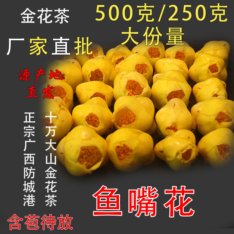 【厂家直营】金花茶鱼嘴花金花茶金鱼嘴花花苞十万大山金花茶冻干