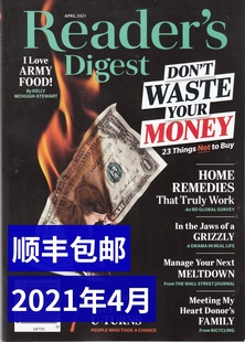 区域包邮 Reader's Digest 读者文摘美国版2021年4月 英文英语期刊