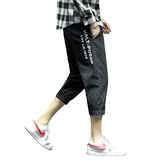 2023夏季印花七分8分牛仔裤货号K501P50控价68，男装牛仔裤，电商A063