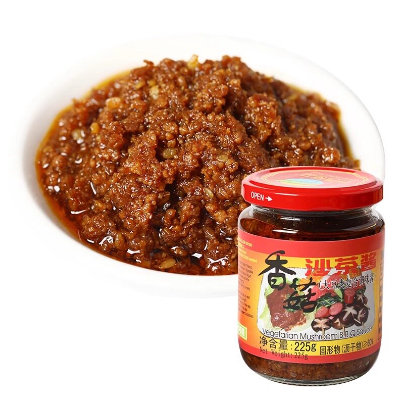 齐善素食品香菇沙茶酱瓶装佛家仿荤食品素斋菜纯素肉满包邮佛家
