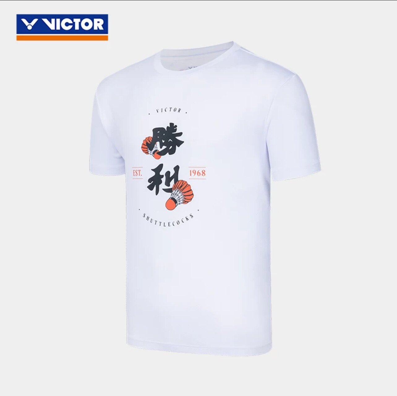 胜利运动T恤中性款标准版型休闲透气速干短袖衫正品针织羽毛球服